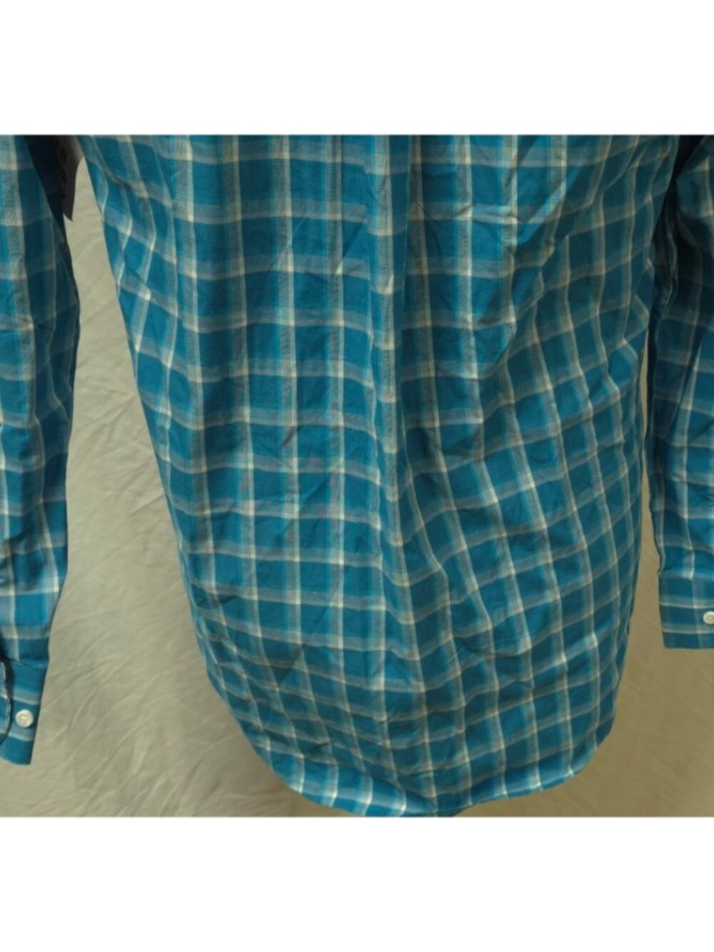Wrangler George Strait Mens Small Teal Relaxed Fit UPF Performance Button Shirt - Picture 9 of 14